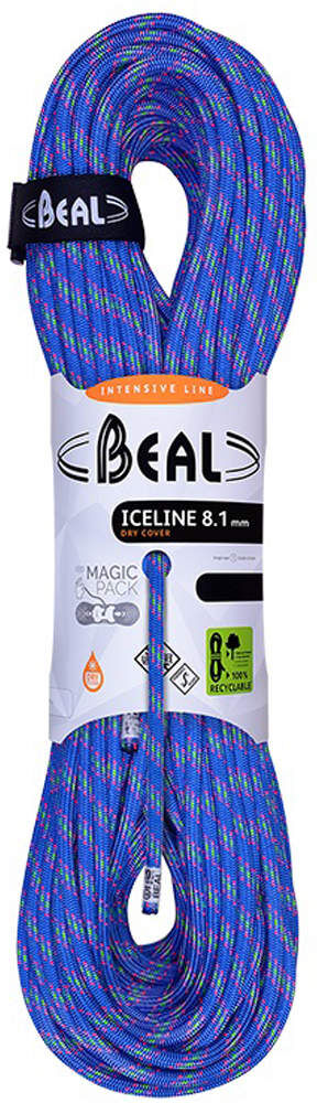 Beal ice line dcvr unicore  81mm 50m cuerda escalada Azul (UNICA)