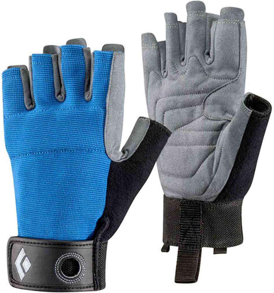 Black Diamond crag half-finger guante moda hombre Azul (M)