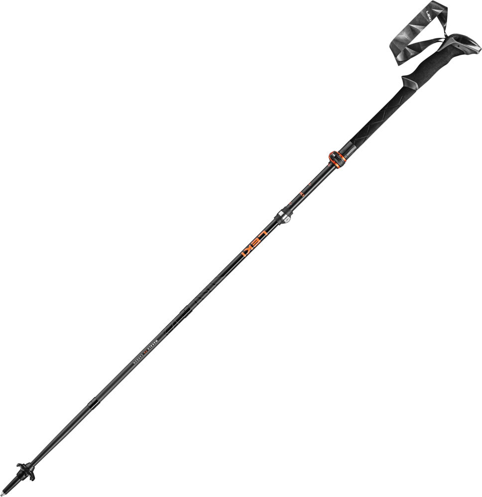 Leki makalu fx carbon 110-130 par bastón travesía montaña Negro (UNICA)