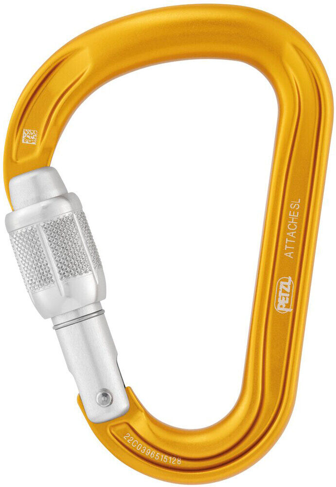 Petzl attache screw-lock mosquetón seguridad Amarillo (UNICA)