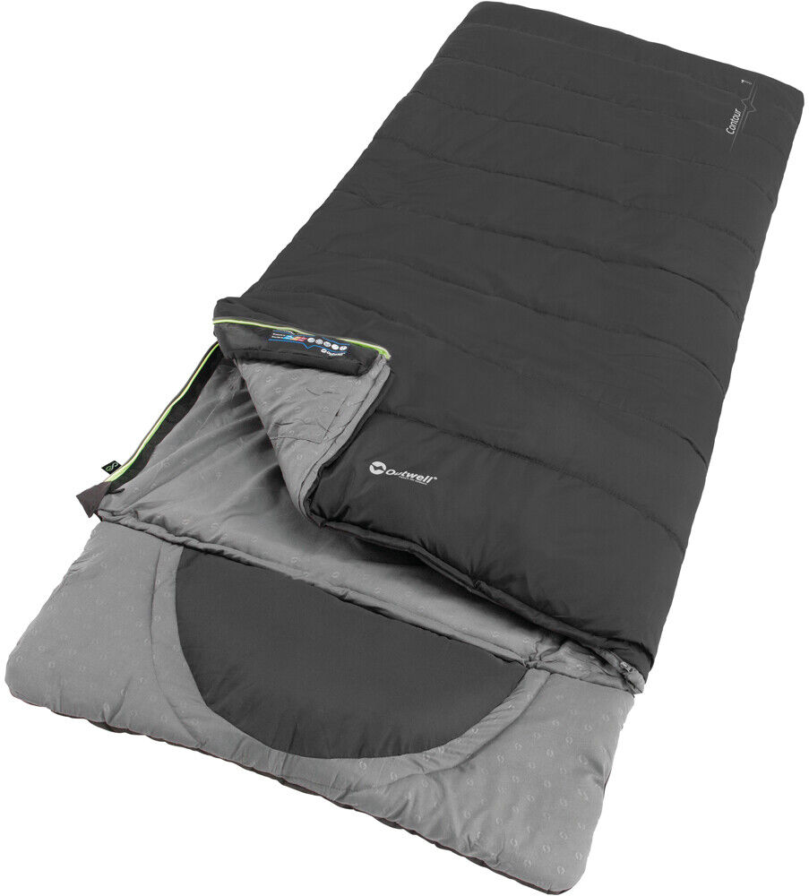 Outwell contour saco de dormir Negro (UNICA)