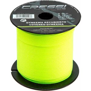 Cressi Sub cabo dyneema c/funda15mmbobina 50m Amarillo (UNICA)