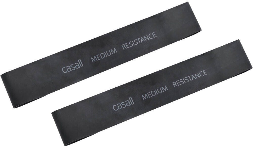 Casall rubber band medium 2pcs tensores musculación Negro (UNICA)