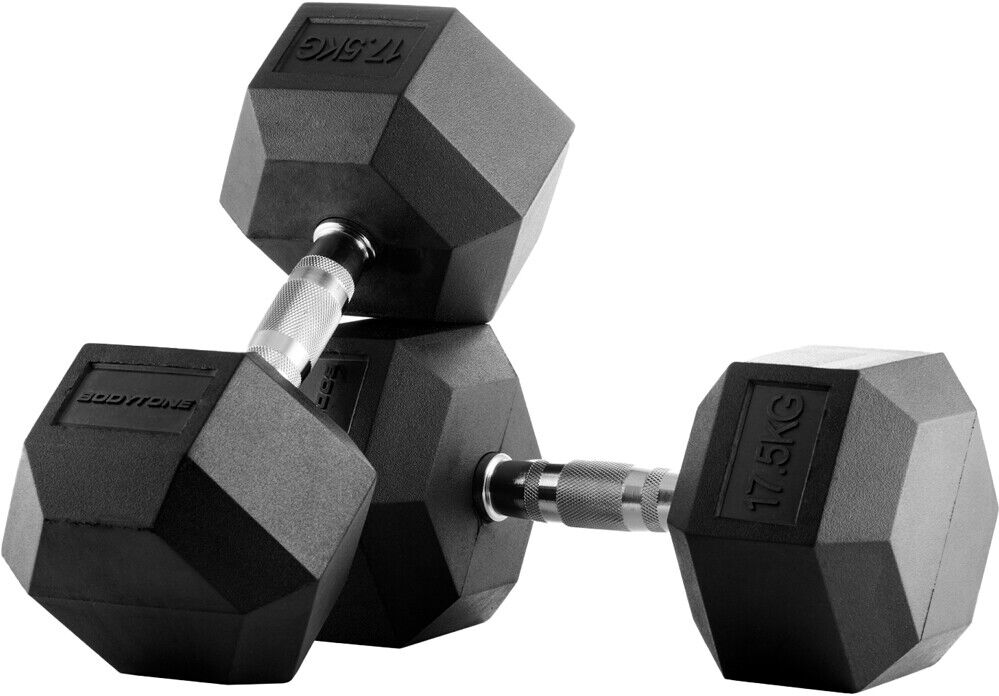 Bodytone goma hexagonal 175 kg par mancuernas  (UNICA)