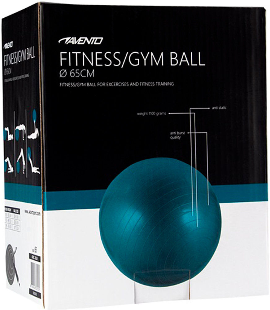 Avento pelota gimnasio 65 cm varios Azul (UNICA)