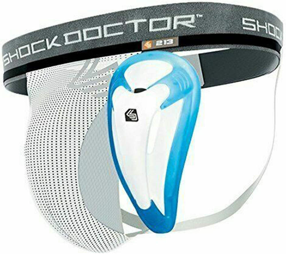 Shock Doctor core supporter with bioflex cup boys rodillera Blanco (L)