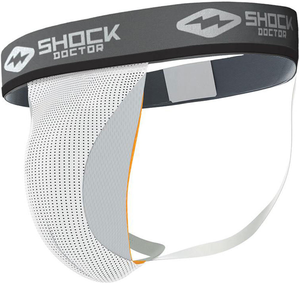 Shock Doctor core supporter with cup pocket rodillera Blanco (L)