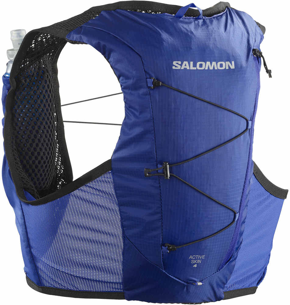 Salomon active skin 4 with flasks varios running Azul (XL)