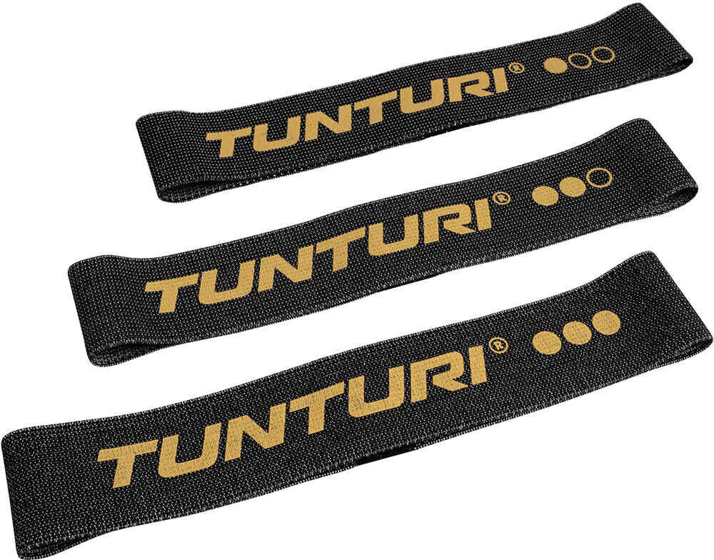 Tunturi centuri textile resistance band set 3 p tensores musculación  (UNICA)