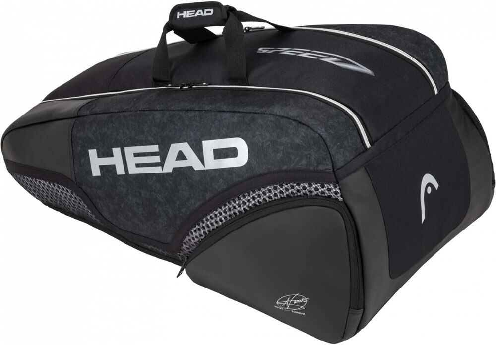 Head djokovic 9r supercombi raqueteros tenis Negro (UNICA)