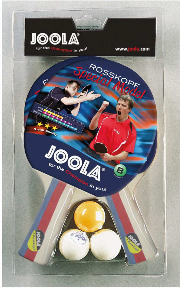 Joola set rossi 2 palas y 3 pelotas palas ping-pong  (UNICA)