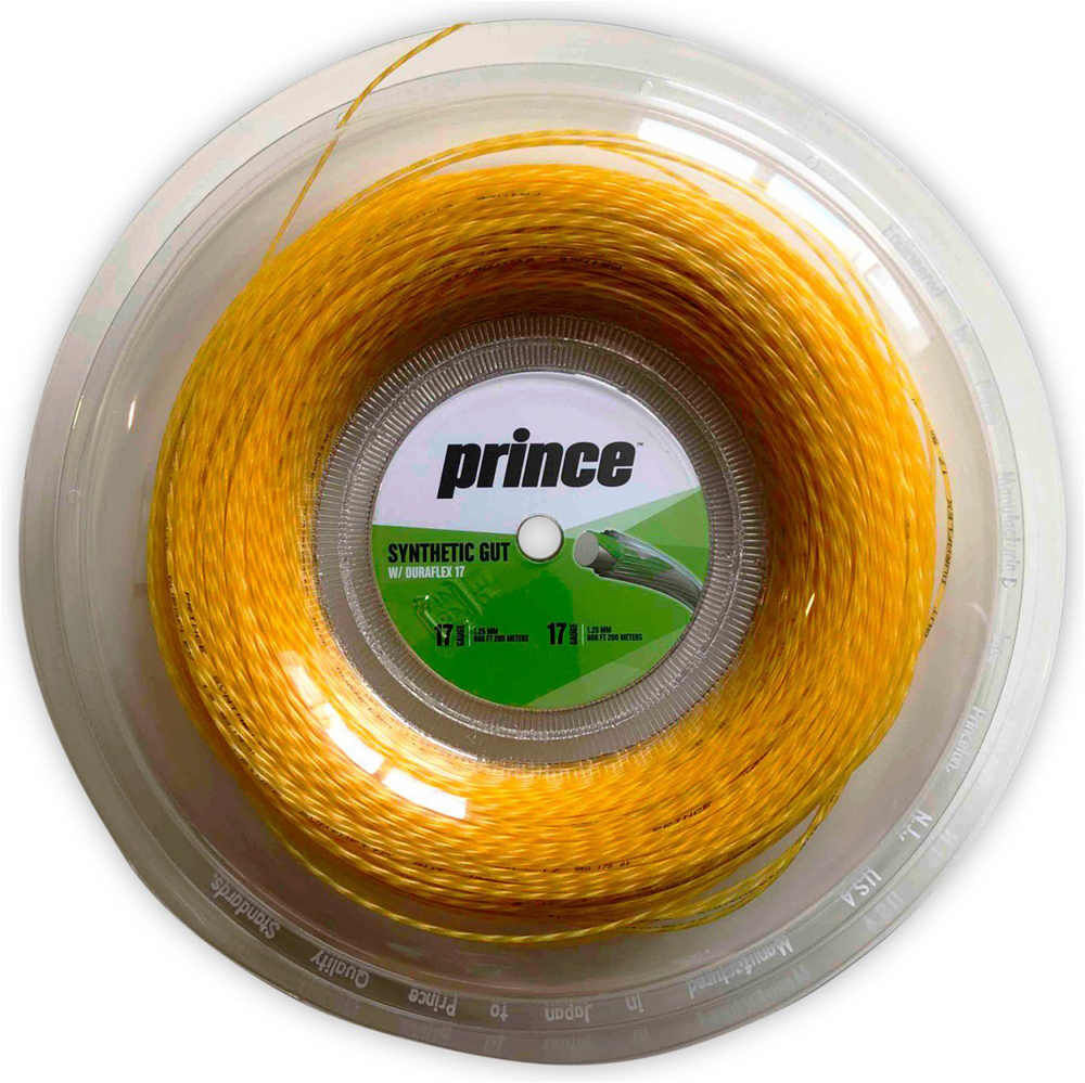 Prince cordaje synthetic gut w /duraflex 17 200m cordaje tenis  (UNICA)