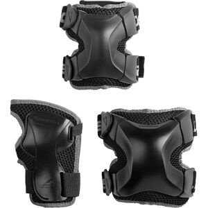 Rollerblade protecciones x-gear 3 pack set protección skate Negro (S)