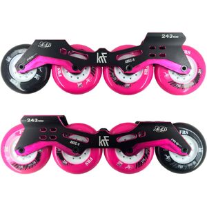 Krf guia 4x80ruedasrodamientostornillos varios patines y skates Rosa (UNICA)