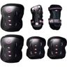 Krf prot 13 set protec jr new set protección skate niño Negro (L)