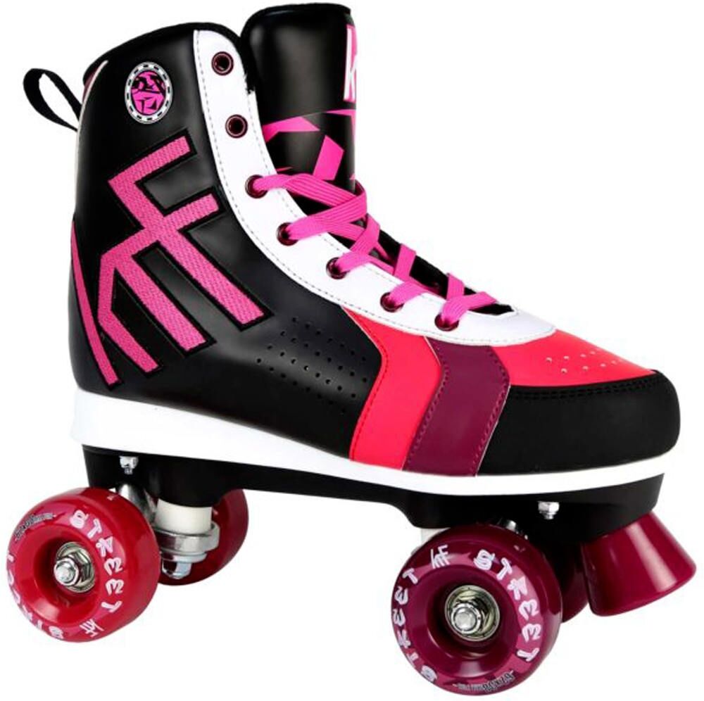 Krf roller street patines 4 ruedas Negro (36)