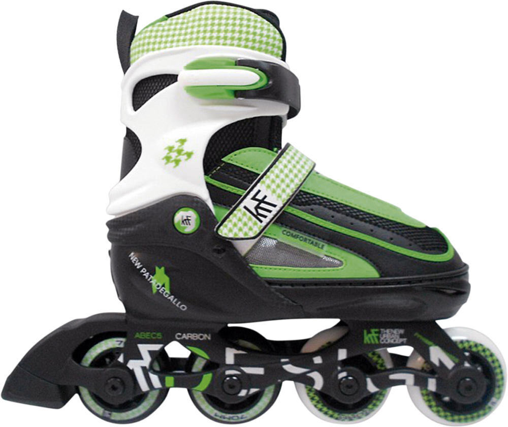 Krf des krf patin ajust new pata gallo patines en linea mujer Verde (S)