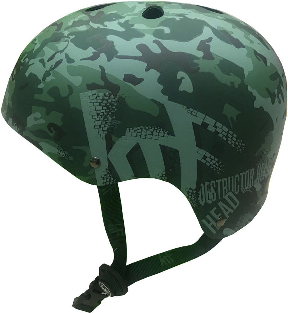 Krf prot casco destructor camouflage casco skate Verde (S)