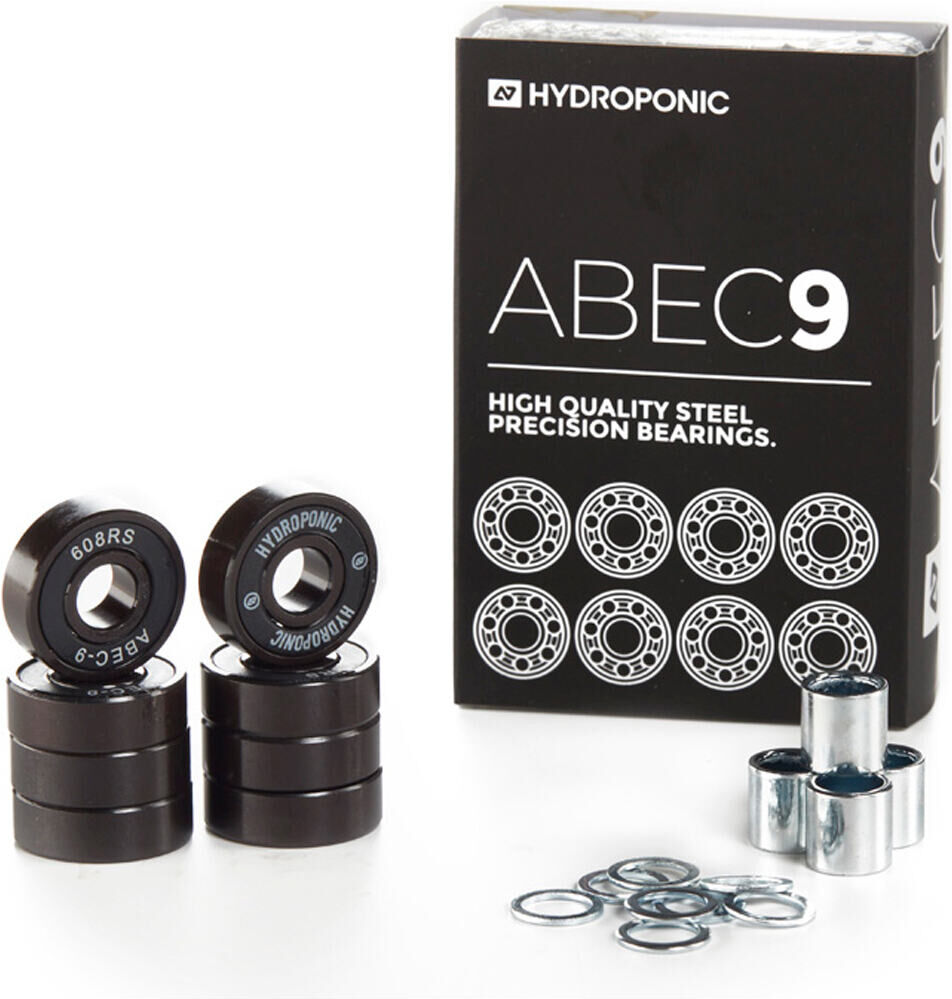 Hydroponic hy bearing abec 9 ruedas skate Negro (UNICA)