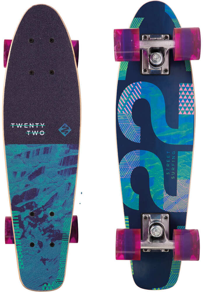 Street Surfing wood beach board twenty two skate Azul (UNICA)