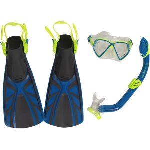 Aqualung set regal jr kit gafastubo y aletas snorkel niño Azul (S)