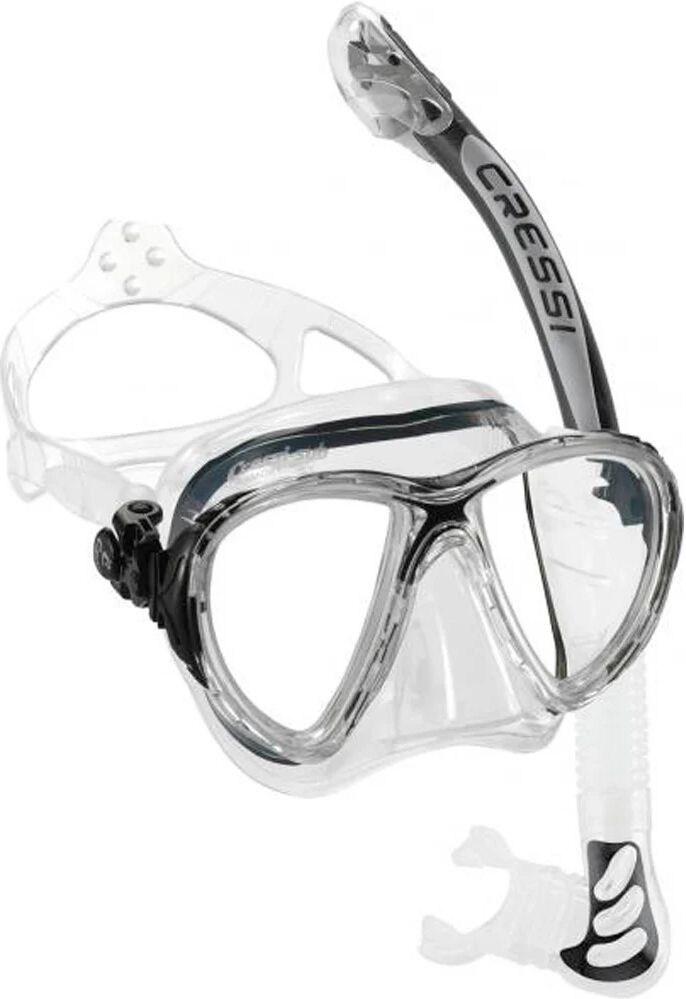 Cressi Sub kit evo big eyes  alpha ultra kit gafas y tubo snorkel  (UNICA)