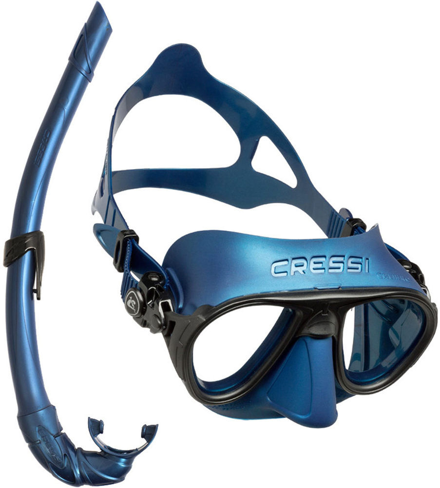 Cressi Sub kit calibro  corsica kit gafas y tubo snorkel Azul (UNICA)