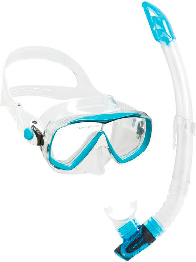 Cressi Sub kit estrella vip kit gafas y tubo snorkel Verde (UNICA)