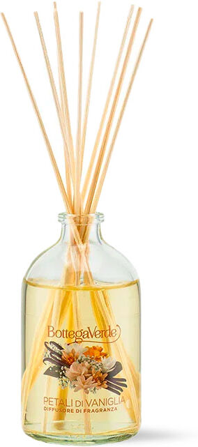 Bottega Verde Difusor de fragancia con bastoncillos (100 ml) Pétalos de Vainilla Bottega Verde Difusor de fragancia con bastoncillos (100 ml) Pétalos de Vainilla