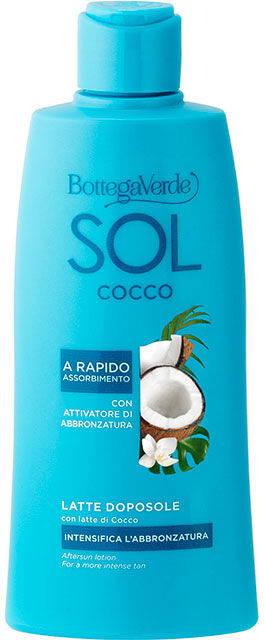 Bottega Verde Leche aftersun - intensifica el bronceado - con leche de Coco y activador del bronceado (200 ml) - de rápida absorción