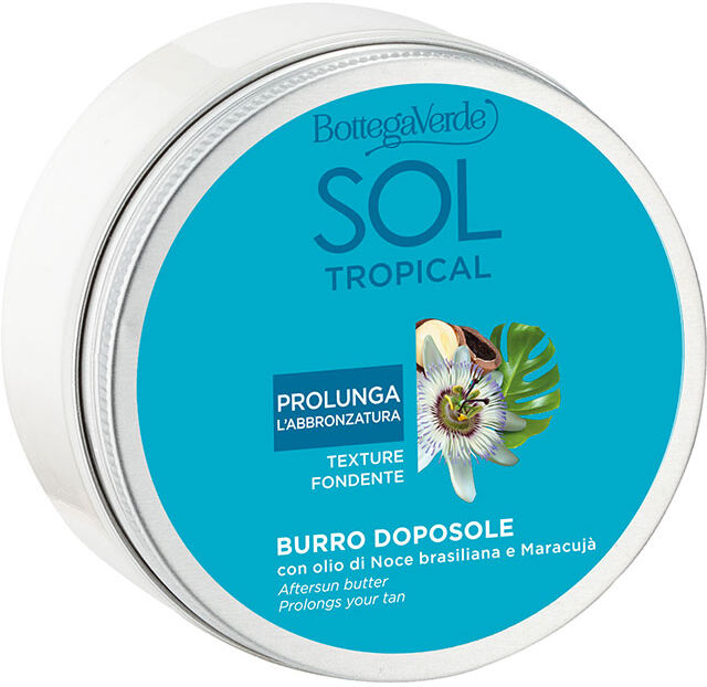 Bottega Verde SOL Tropical - Manteca aftersun - nutre e intensifica el bronceado - con aceite de Nuez de Brasil y Maracuyá (200 ml) prolonga el bronceado - textura Bottega Verde SOL Tropical - Manteca aftersun - nutre e intensifica el bronceado - con aceite de Nuez de Brasil y Maracuyá (200 ml) prolonga el bronceado - textura