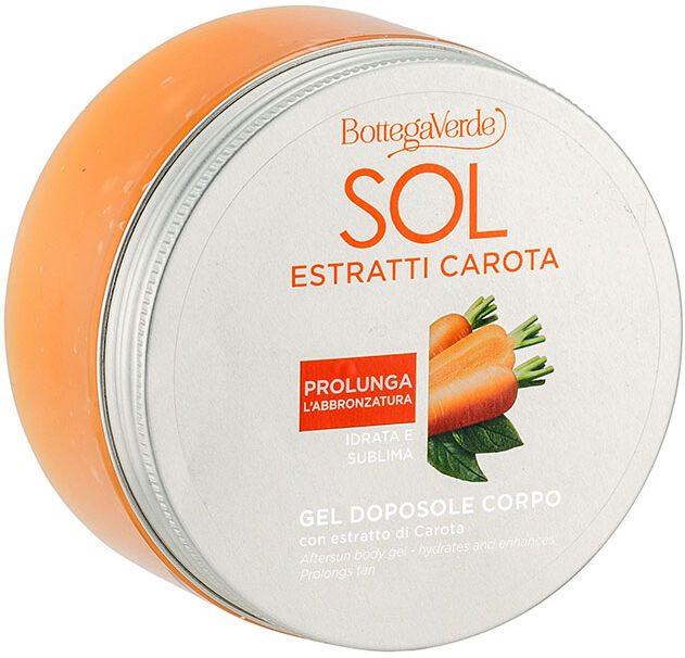 Bottega Verde SOL Estratti Carota - Gel aftersun corporal - hidrata y sublima - con extracto de Zanahoria (150 ml) - prolonga el bronceado Bottega Verde SOL Estratti Carota - Gel aftersun corporal - hidrata y sublima - con extracto de Zanahoria (150 ml) - prolonga el bronceado