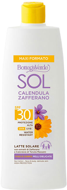 Bottega Verde SOL Calendula Zafferano - Leche solar - cara y cuerpo - pieles delicadas - toda la familia* - con extractos de Caléndula de Tenuta Massaini y Azafrán Bottega Verde SOL Calendula Zafferano - Leche solar - cara y cuerpo - pieles delicadas - toda la familia* - con extractos de Caléndula de Tenuta Massaini y Azafrán