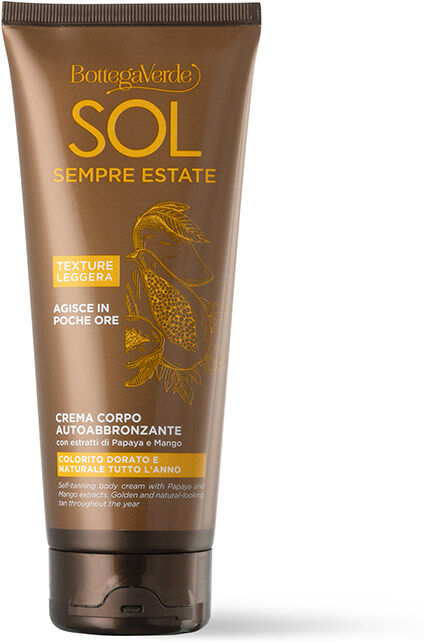Bottega Verde Crema corporal autobronceadora con extractos de Papaya y Mango (200 ml) - bronceado dorado y natural durante todo el año Bottega Verde Crema corporal autobronceadora con extractos de Papaya y Mango (200 ml) - bronceado dorado y natural durante todo el año