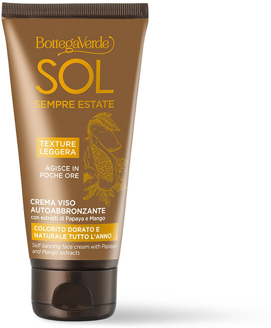 Bottega Verde Crema facial autobronceadora con extractos de Papaya y Mango (50 ml) - bronceado dorado y natural durante todo el año Bottega Verde Crema facial autobronceadora con extractos de Papaya y Mango (50 ml) - bronceado dorado y natural durante todo el año