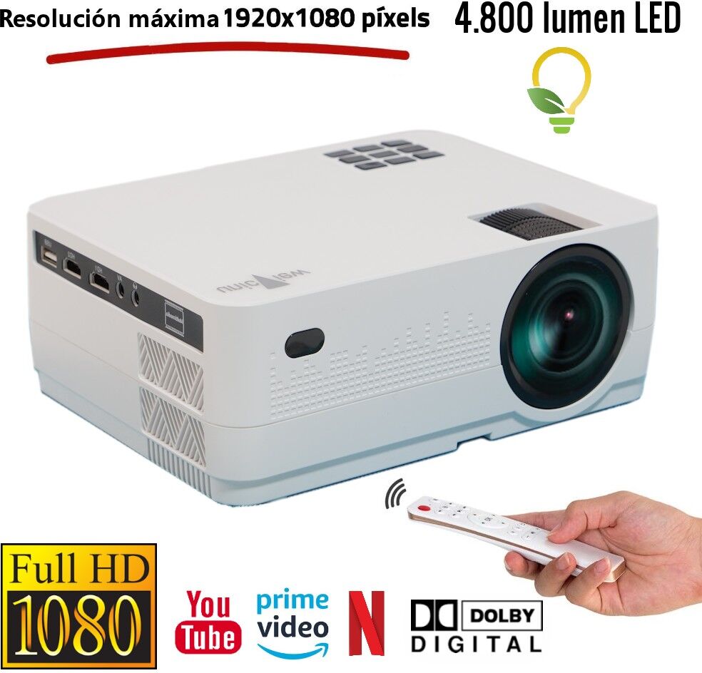 Unicview HD450 Android 4.800 lúmenes Keystone digital vertical y Unicview HD450 Android 4.800 lúmenes Keystone digital vertical y