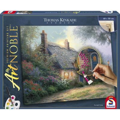 schmidt-spiele Kit de Pintura Acrílica Schmidt Spiele My ArtNOBLE Thomas Kinkade Moonlight Cottage schmidt-spiele Kit de Pintura Acrílica Schmidt Spiele My ArtNOBLE Thomas Kinkade Moonlight Cottage