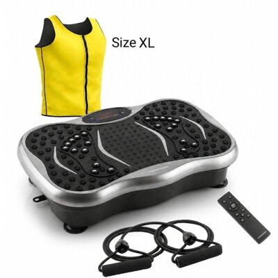 Pack Plataforma Vibratoria con Altavoz y Chaleco Sauna Hombre XL InnovaGoods Pack Plataforma Vibratoria con Altavoz y Chaleco Sauna Hombre XL InnovaGoods