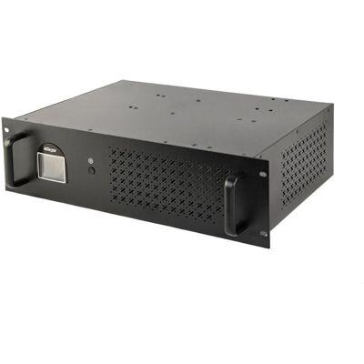SAI Gembird 1500VA 900W Rack 3.4U 4xIEC USB LCD VRLA Línea interactiva Negro SAI Gembird 1500VA 900W Rack 3.4U 4xIEC USB LCD VRLA Línea interactiva Negro