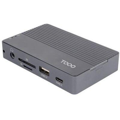 Caja PC TooQ TQE-2242G M.2 Aluminio Gris con HUB USB-C 10 en 1 Caja PC TooQ TQE-2242G M.2 Aluminio Gris con HUB USB-C 10 en 1