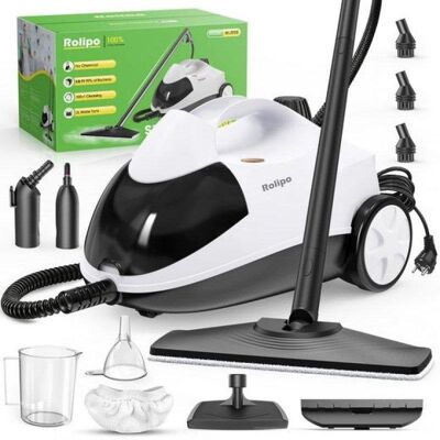Limpiador a vapor Rolipo 2000 W autonomía 40 minutos depósito 2 litros ruedas giratorias Limpiador a vapor Rolipo 2000 W autonomía 40 minutos depósito 2 litros ruedas giratorias