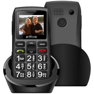 Artfone C1+ 2G Teléfono para Personas Mayores con Botón SOS Negro Artfone C1+ 2G Teléfono para Personas Mayores con Botón SOS Negro