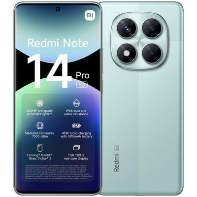 Xiaomi REDMI Note 14 Pro 5G 8GB 256GB 6.67" Verde Coral Xiaomi REDMI Note 14 Pro 5G 8GB 256GB 6.67" Verde Coral