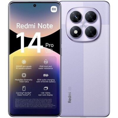 Xiaomi REDMI Note 14 Pro 5G 8GB 256GB 6.67" Violeta Lavanda Xiaomi REDMI Note 14 Pro 5G 8GB 256GB 6.67" Violeta Lavanda