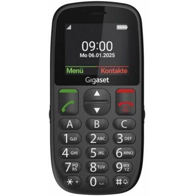 Teléfono Gigaset GL395 Negro 2.2" IP44 Bluetooth Botones Grandes Batería 800mAh SIM Única Teléfono Gigaset GL395 Negro 2.2" IP44 Bluetooth Botones Grandes Batería 800mAh SIM Única