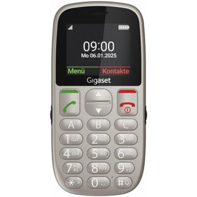 Teléfono Gigaset GL395 Gris 2.2" SIM única IP44 Botones grandes Bluetooth USB Tipo C Teléfono Gigaset GL395 Gris 2.2" SIM única IP44 Botones grandes Bluetooth USB Tipo C