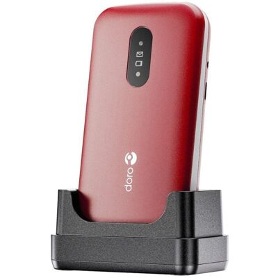 Teléfono móvil Doro 2820 concha 4G pantalla 2.8" 1000 mAh rojo y blanco Teléfono móvil Doro 2820 concha 4G pantalla 2.8" 1000 mAh rojo y blanco