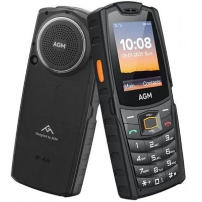 Teléfono móvil AGM M6 Dual SIM 2.4" 4G resistente IP68 2500 mAh Negro Teléfono móvil AGM M6 Dual SIM 2.4" 4G resistente IP68 2500 mAh Negro