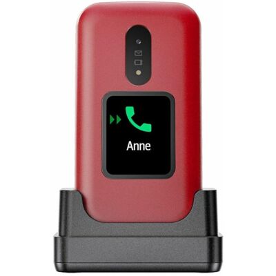 Teléfono móvil Doro 2880 concha 4G SIM única Bluetooth Rojo Blanco Teléfono móvil Doro 2880 concha 4G SIM única Bluetooth Rojo Blanco