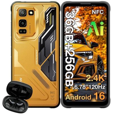 Blackview Fort 5 4G 12GB 256GB 6,78" Naranja Incluye auriculares Blackview Fort 5 4G 12GB 256GB 6,78" Naranja Incluye auriculares